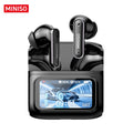 MINISO MS128 ANC Wireless Headphones Soft Earbuds with LED Touchscreen In-Ear Earbuds, HD Stereo Sound Active Noise Cancelling