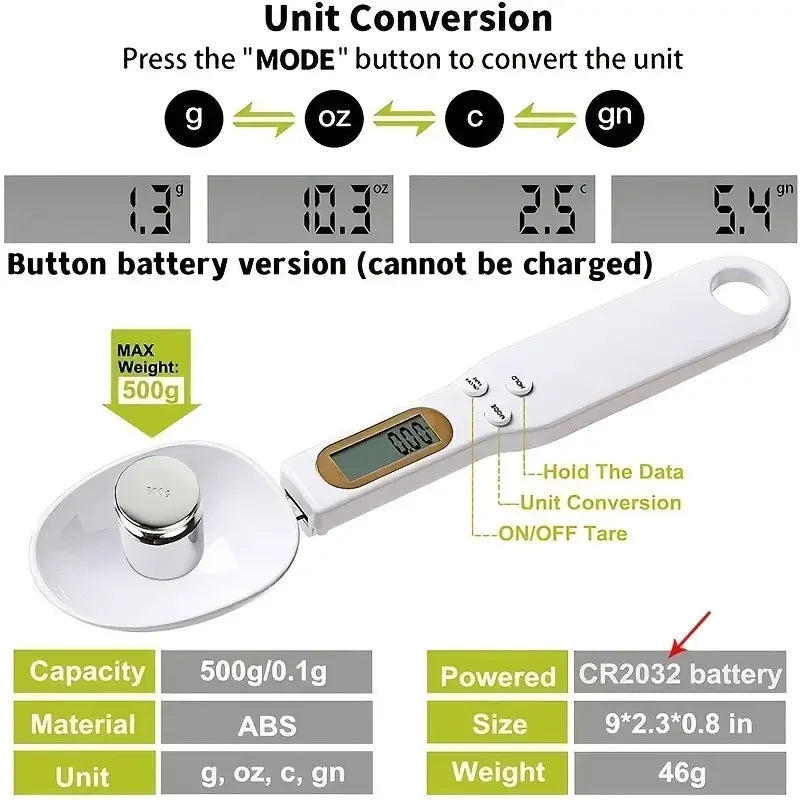 Digital Measuring Spoon Scale – Kitchen Food Scale