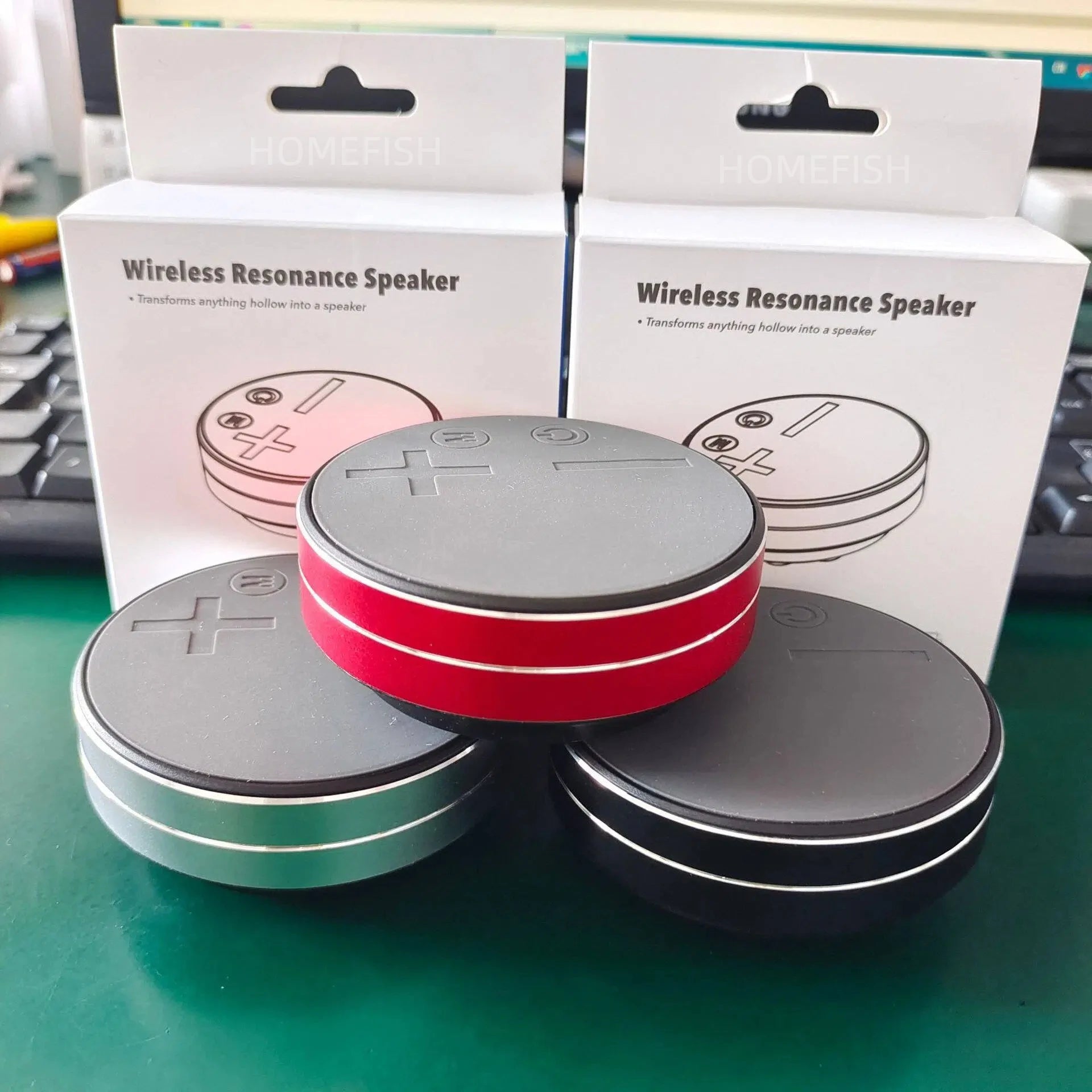 Portable Bone Conduction Bluetooth Speaker Mini Wireless Vibration Speaker HiFi Stereo TWS for Home Outdoor Travel